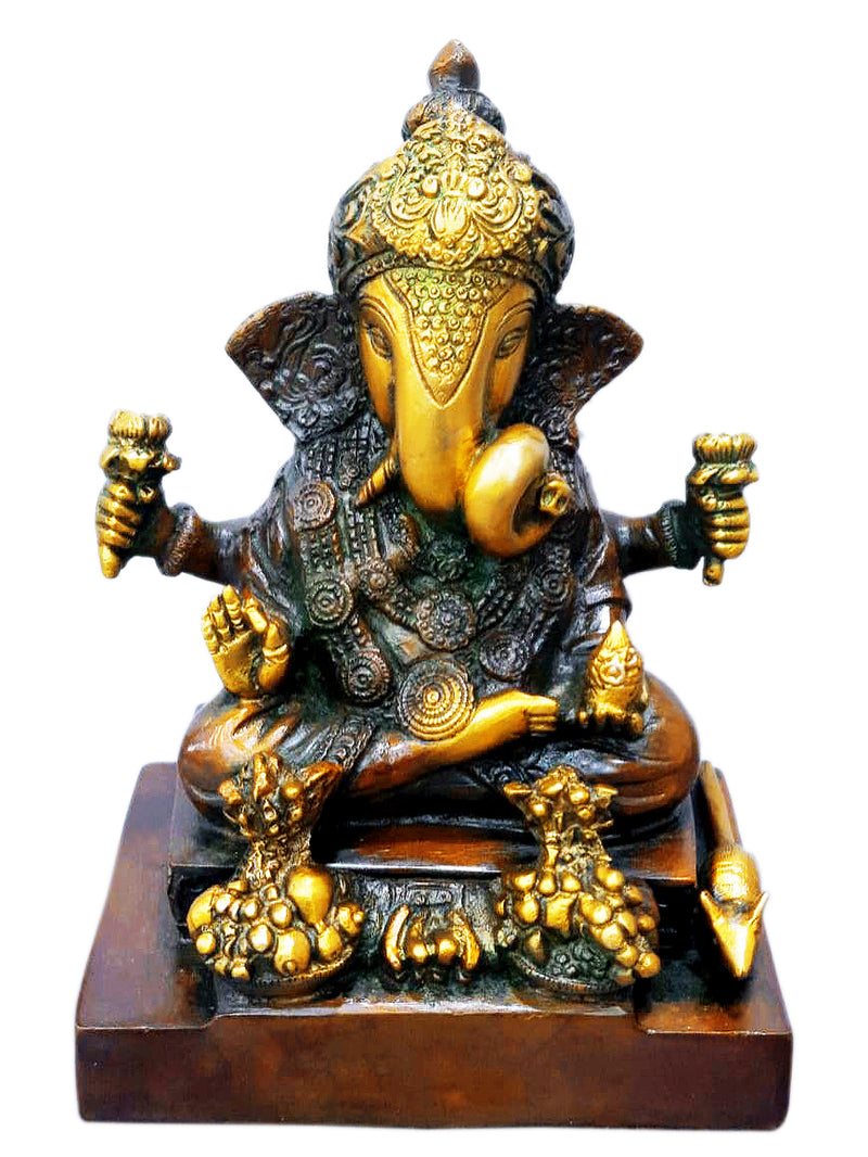 Lord Siddhi Vinayaka Brass Sculpture