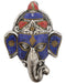Lord Ganesha Mask White Metal Wall Hanging