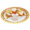 Lord Ganesha Gold Painted Marble Pooja Thali