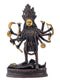 Dakshineshwari Kali Mata - Engraved Antique Finish Brass Statue