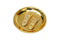 Maa Laxmi Gold Plate Charan Paduka