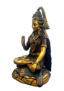 Brass Shiva Mahadev Sculpture (13.5 inch)