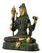 Four Hand Adi Dev Shiva Brass Statue in Black Finish