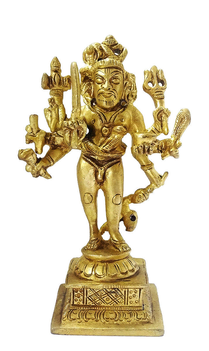 Lord Mahakal Bhairava - Brass Statue