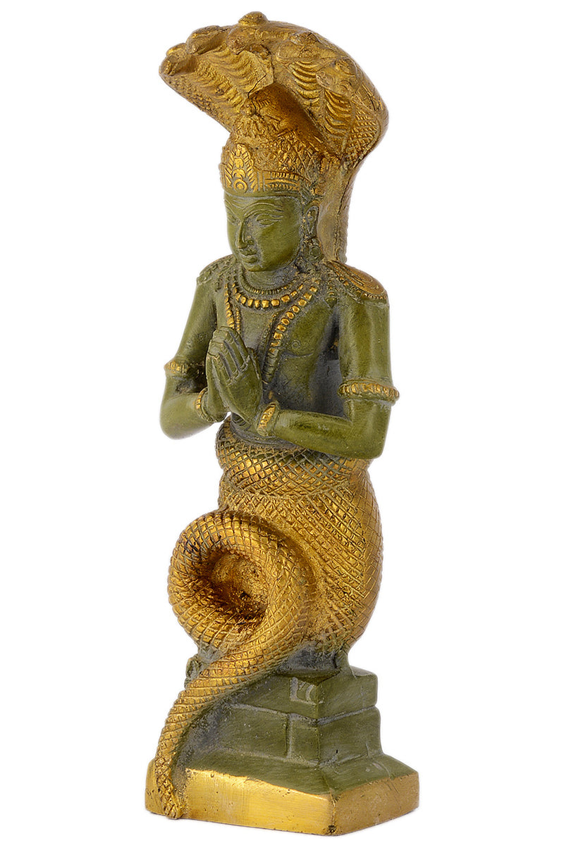 Yoga Guru Maharishi Patanjali Brass Statue the Founder of Yoga System (10 inches Height)