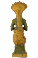 Yoga Guru Maharishi Patanjali Brass Statue the Founder of Yoga System (10 inches Height)