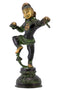Dancing Baby Krishna with Butter Ball Brass Statue in Black Finishing
