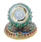 Ball Shape Marble Clock with Meenakari Work