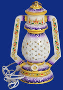 Handmade Small Lantern in Pure White Marble