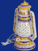 Handmade Small Lantern in Pure White Marble