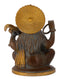 Goddess Saraswati Brass Statue in Brown Finish