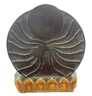 Decoration Sitting Lord Buddha Brass Figurine Sculpture 5.6"