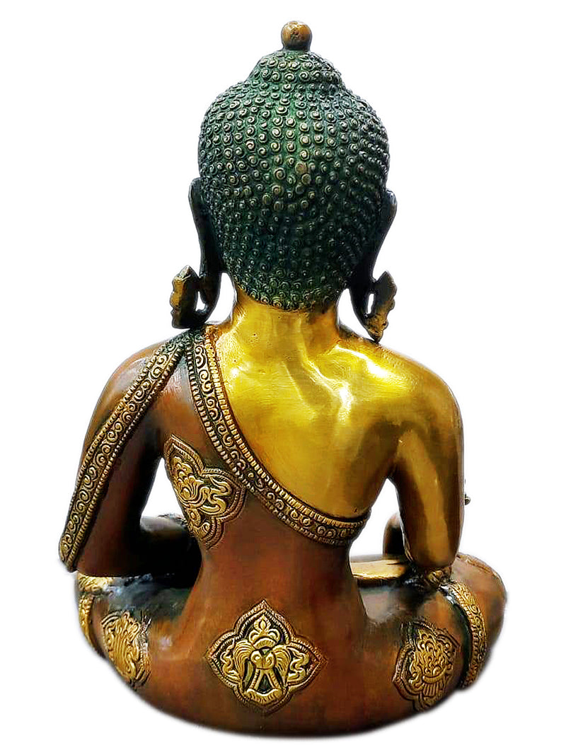 Decorative Medicine Buddha Brass Sculpture