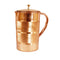 Pure Copper Handmade Jug with Brass Lid 1 Ltr