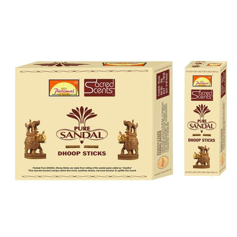 Parimal Sacred Scents Natual Pure Sandal Dhoop Sticks Box