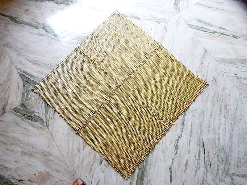 Real Kusha Grass Aasan or Meditation Mat For Pooja