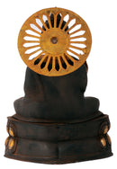 Beautiful Abhaya Mudra Buddha Antiquated Handmade Brass Sculpture Showpiece