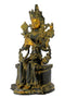 Seated Goddess Tara Statue 10.50" Tall Tibetan Buddhist Goddess of Compassion Figurine Female Bodhisattva