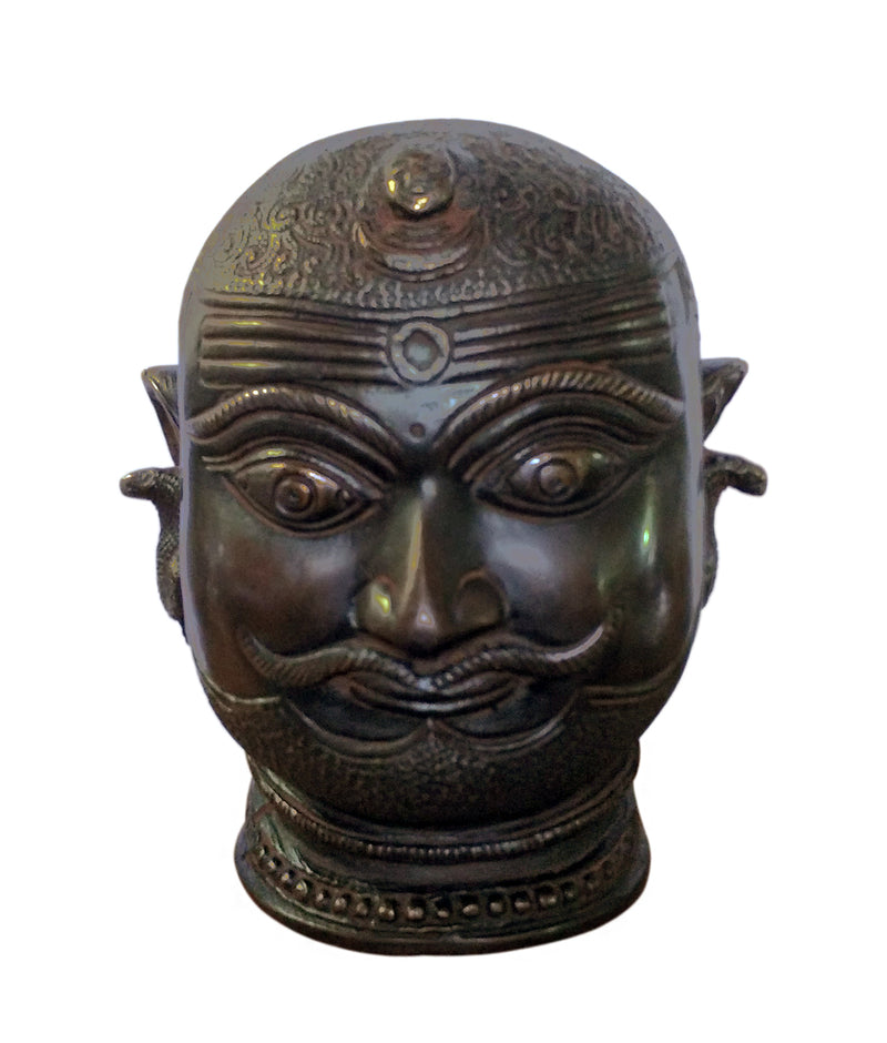 Moustach Lord Shiva Head (Height 6 inch, Width 5.5 inch, Weight 2030 kg)