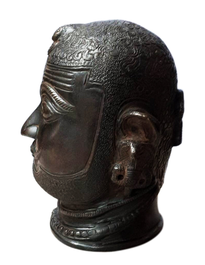 Moustach Lord Shiva Head (Height 6 inch, Width 5.5 inch, Weight 2030 kg)