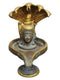 Shiva Lingam Brass Statue Protected by Divine Serpents (6 Inch)