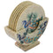 Beautiful Peacock Print Stone Coaster Set of 6