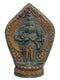 Decorative Avalokitesvara Bodhisattva Brass Sculpture (7.75 Inch)