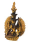Eleven Headed Thousand Armed Avalokiteshvara Tibetan God Brass Sculpture Showpiece
