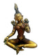 Tibetan Goddess Green Tara Brass Statue (10.5 Inch)