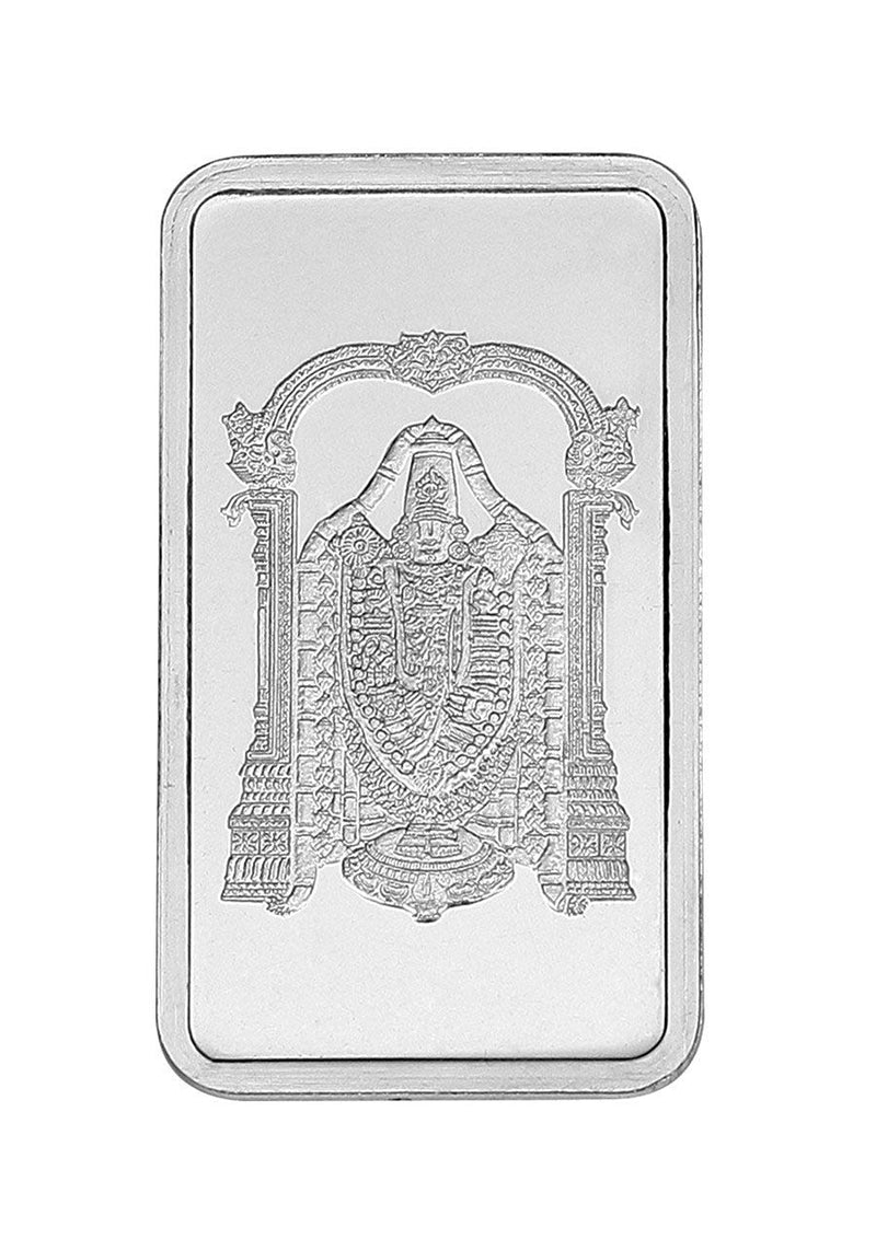Srinivasan Tirupati Balaji Silver Coin 100g.