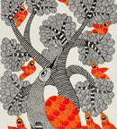 Tree Bird - Gond Painting