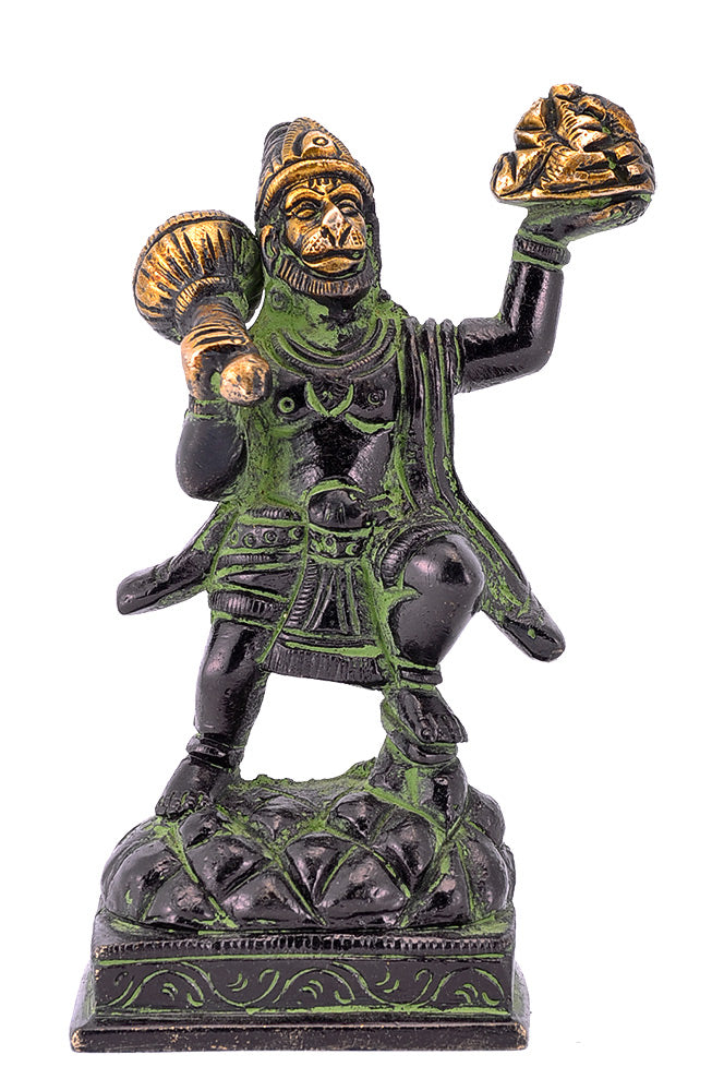 "Veer Bajrangi" Lord Hanuman Brass Statue