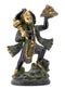Veer Hanuman Carrying Mountain Brass Statue in Black Finishing