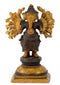 "Vishwa Rupa Ganesha" Antique Brown Finish Brass Statue