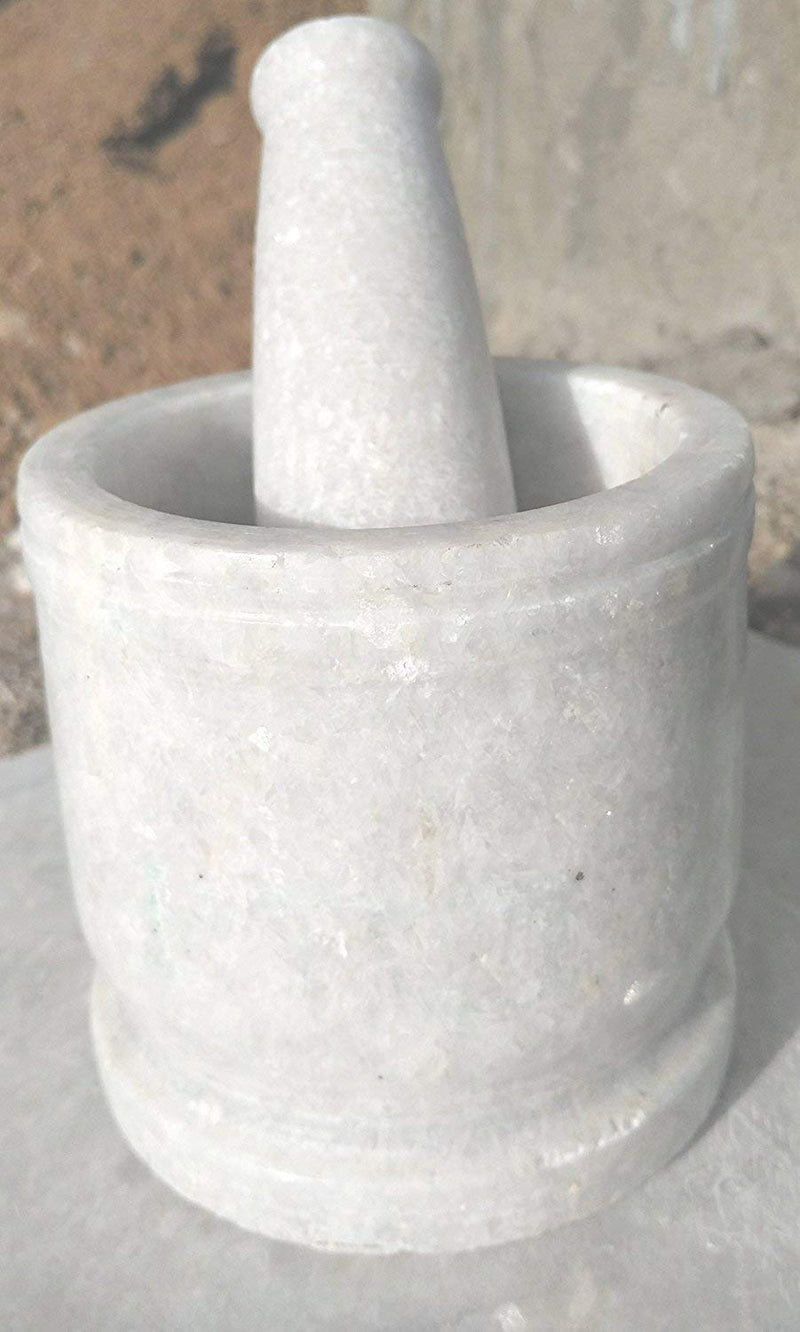 White Marble Kharal (Imam Dasta) 3 Inch