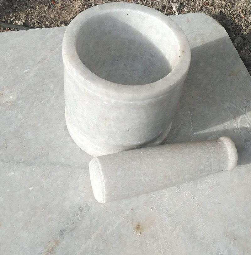 White Marble Kharal (Imam Dasta) 3 Inch