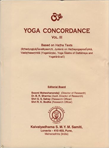 Yoga Concordance Vol. III