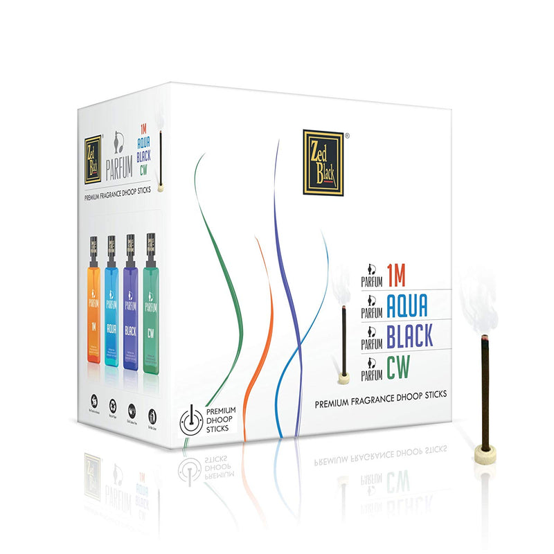 Zed Black Premium Fragrance Dhoop Incense Sticks Pack of 12