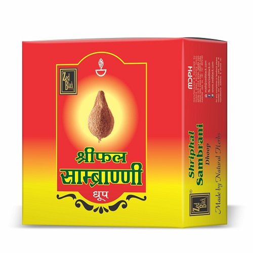 Zed Black Shriphal Sambrani Dhoop Incense Cones with Stand