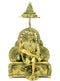 Enthroned Sai Baba - Brass Sculpture