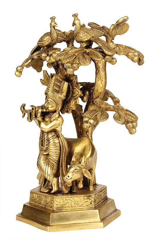 Gau Gopala Standing Under Kadamba Tree