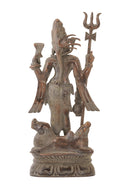 Lord Ardhanarishwar Antiquated Brass Statue