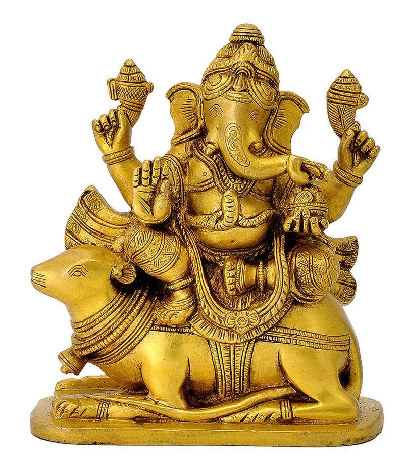 Lord Ganesha Sitting on Mouse