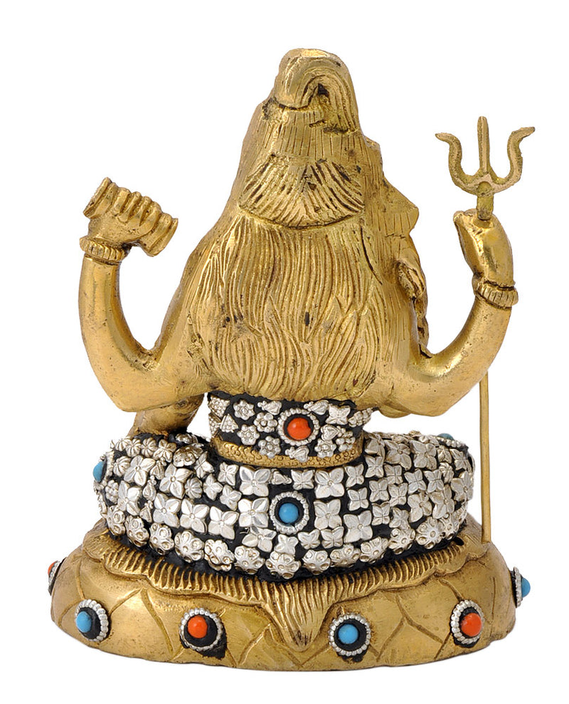 Lord Shiv Shankar Brass Figure