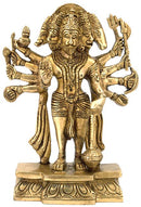 Lord Sankatmochan Hanuman - Brass Statue