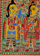 Devi Janaki Weds Sri Rama - Madhubani Painting on Handmade Paper
