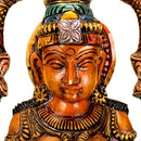 Goddess Luxmi Wood Statuette