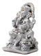 Lord Ganesh - Silver Finish Poly Resin Statue