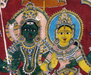 Lord Shiva with Parvati - Kalamkari Painting