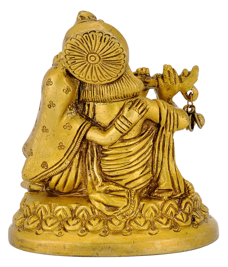 Lord Krishna with Radha Rani Playing Flute